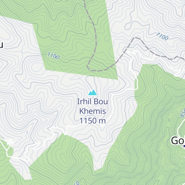 Map of Irhil Bou Khemis