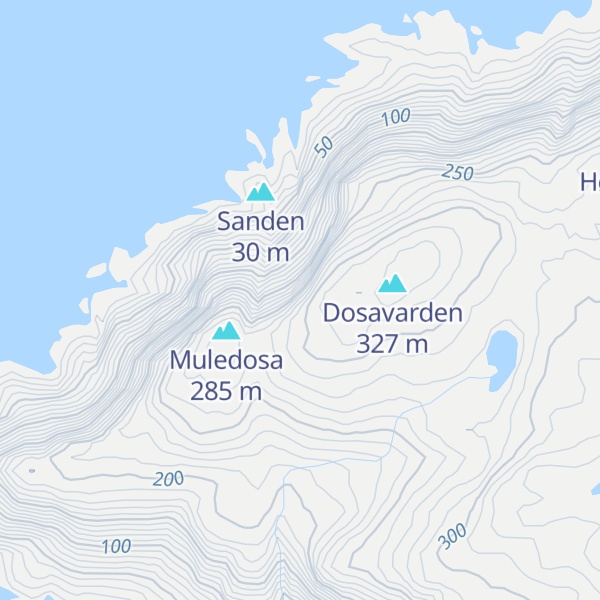 Map of Dosabu stormjakthytte