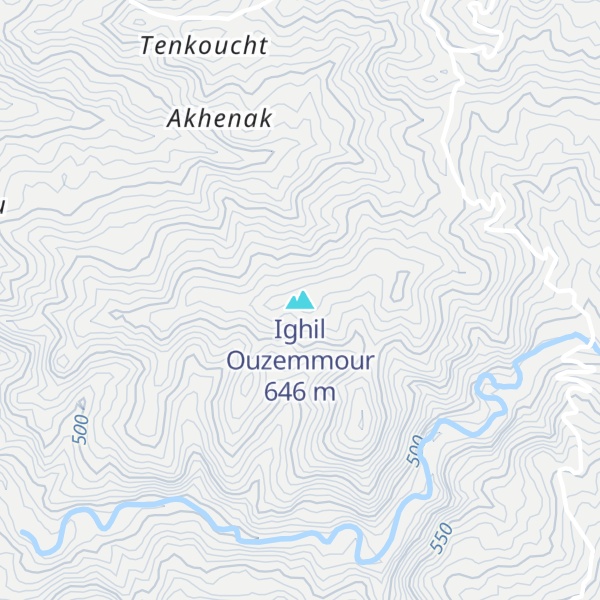 Map of Ighil Ouzemmour