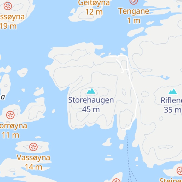 Map of Storehaugen