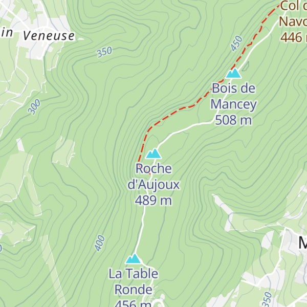 Map of Roche d'Aujoux
