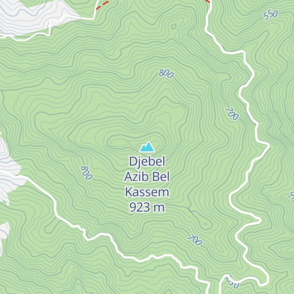 Map of Djebel Azib Bel Kassem
