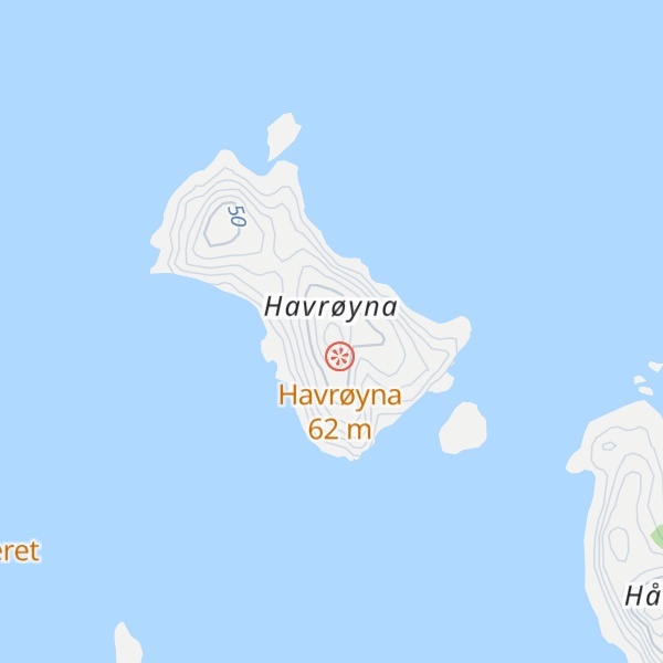 Map of Havrøytoppen