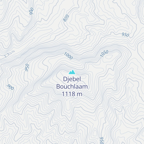 Map of Djebel Bouchlaam