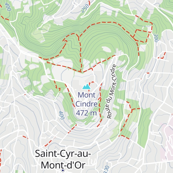 Map of Mont Cindre