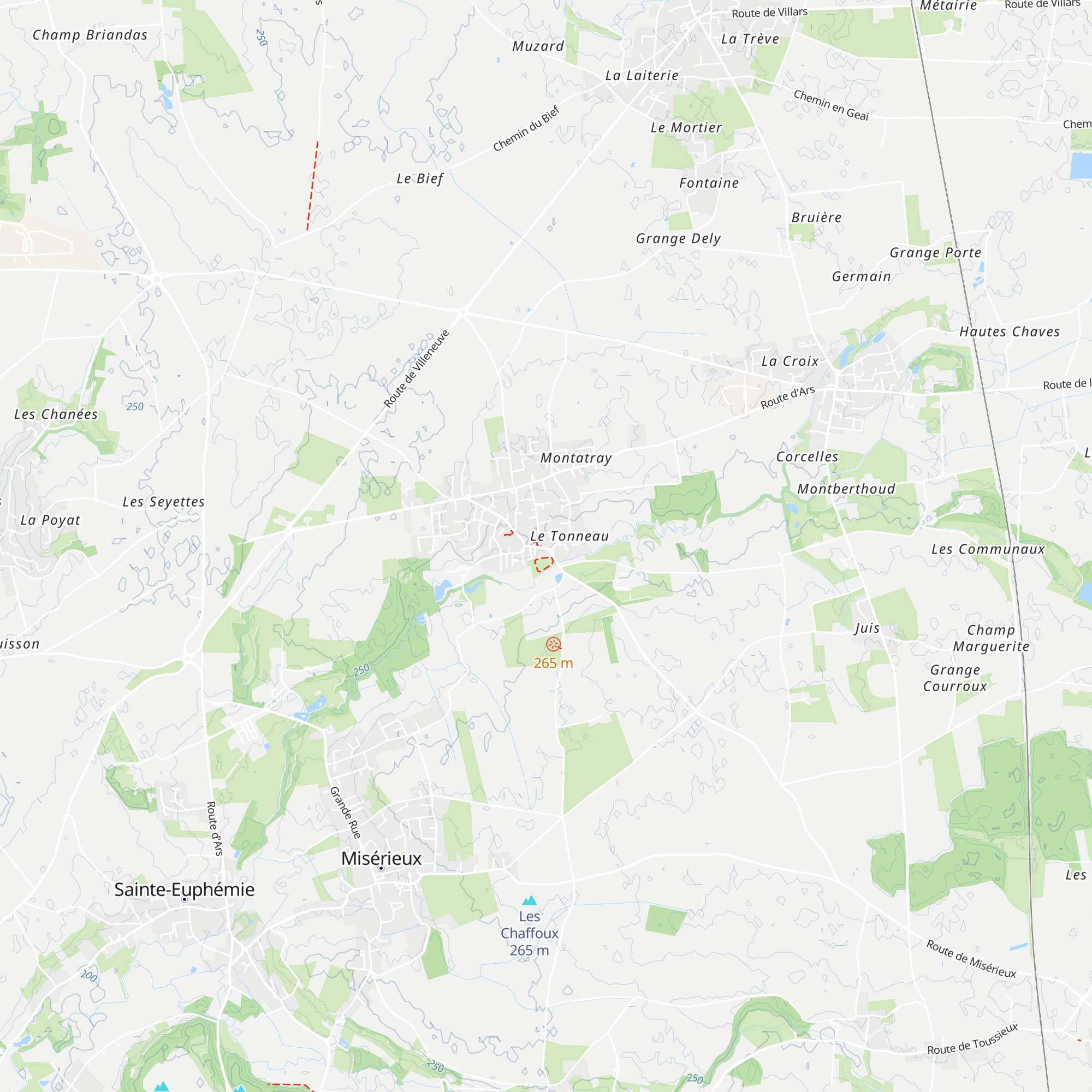 Office de Tourisme Ars Trévoux map