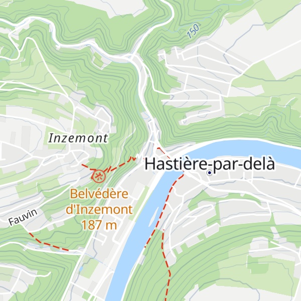 Map of Gîte Kaleo Hastière