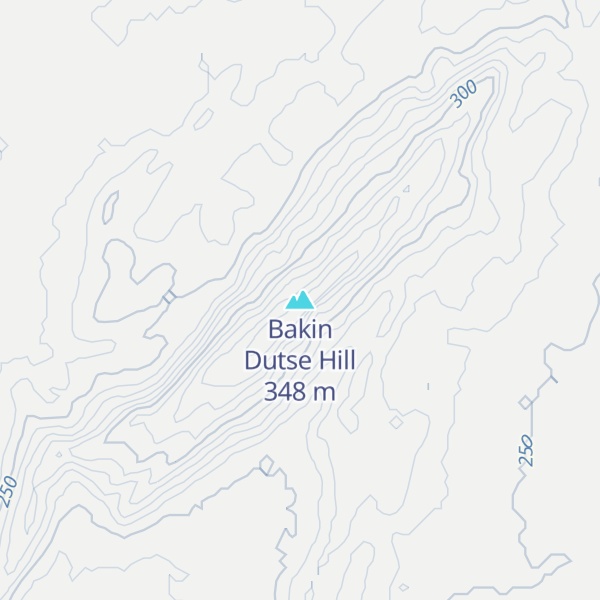 Map of Bakin Dutse Hill