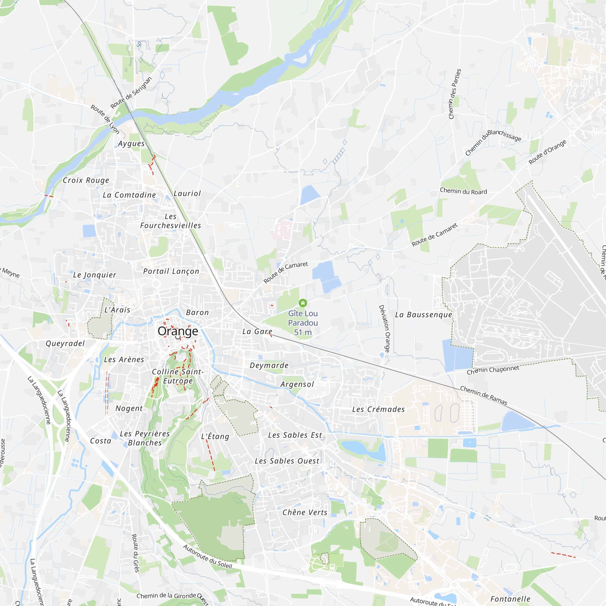 Gîte Lou Paradou map