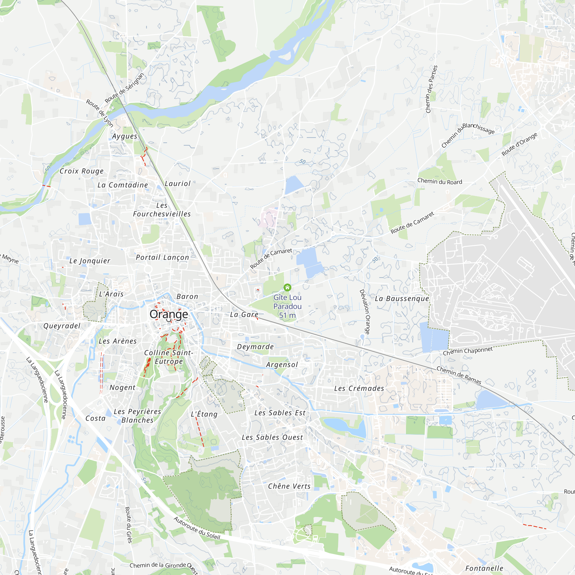Gîte Lou Paradou map