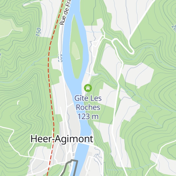 Map of Gîte Les Roches