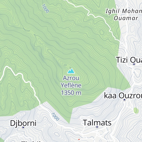 Map of Azrou Yeflène