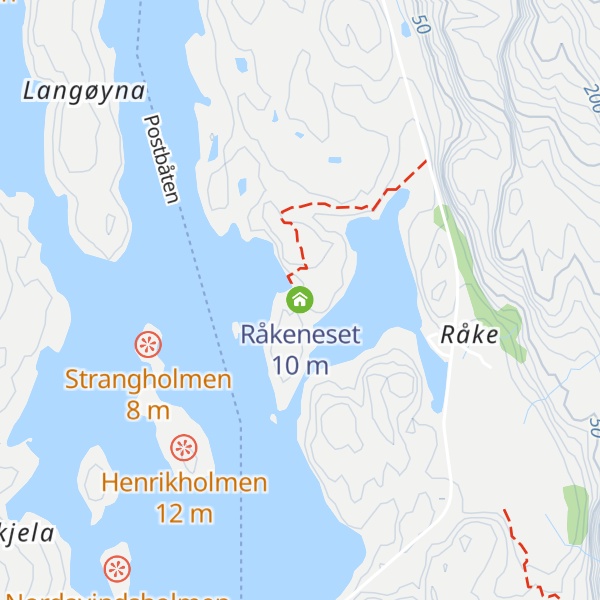 Map of Råkeneset