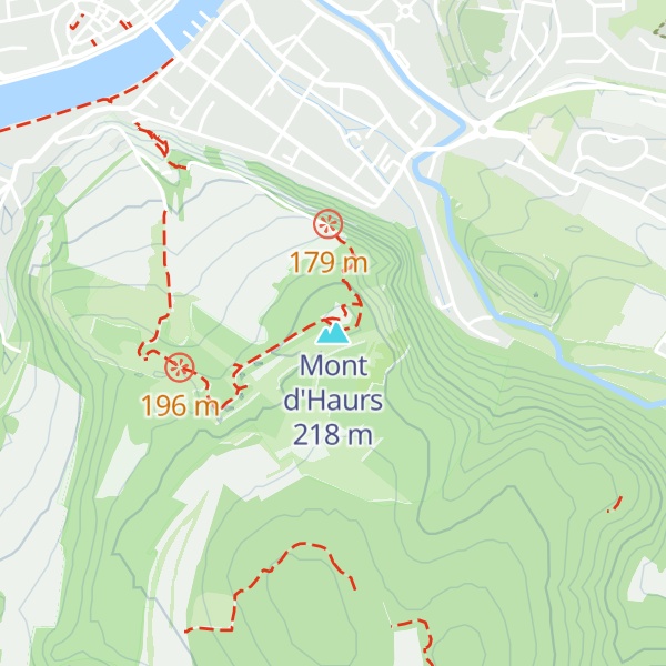 Map of Mont d'Haurs