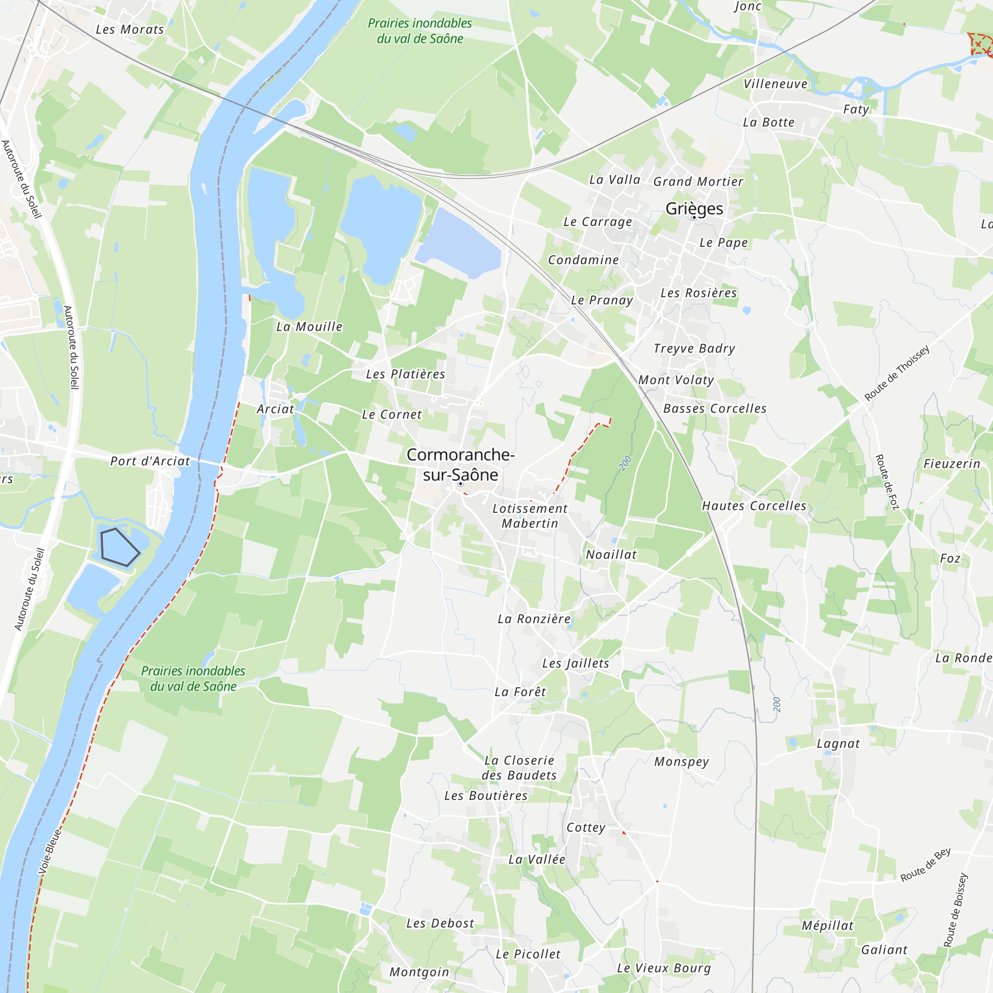Gîtes de France map