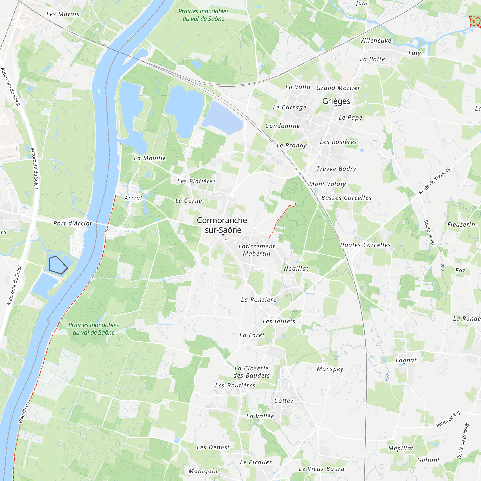 Gîtes de France map