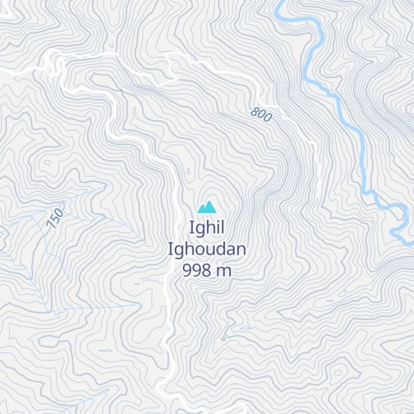 Map of Ighil Ighoudan