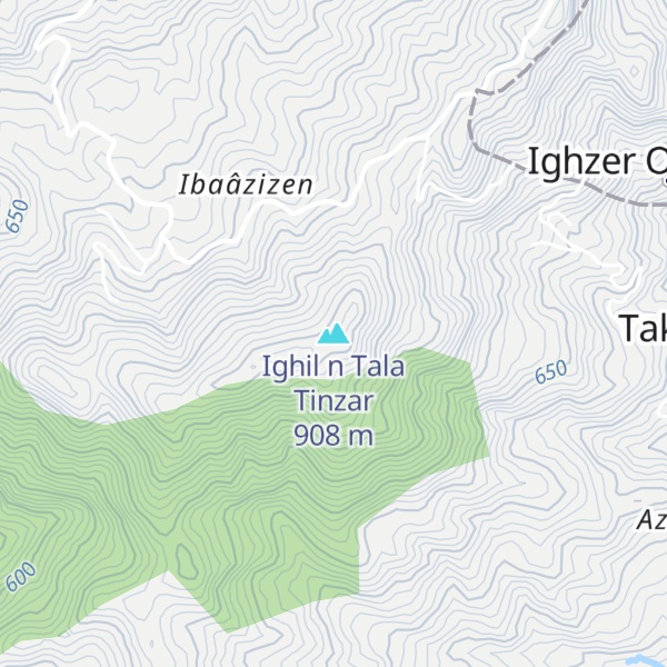 Map of Ighil n Tala Tinzar