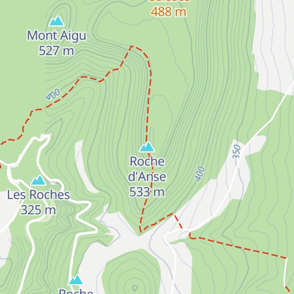 Map of Roche d'Anse