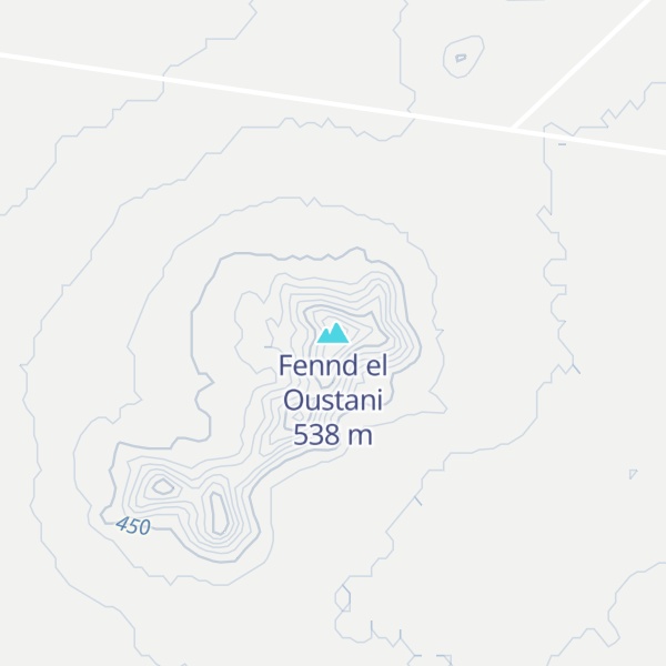 Map of Fennd el Oustani