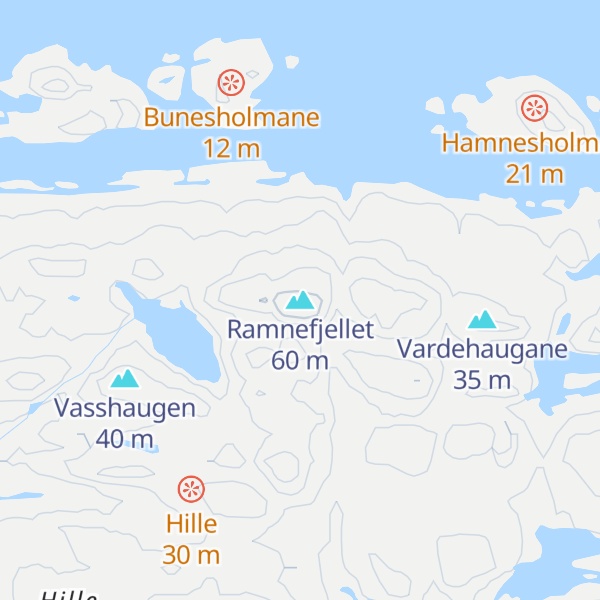 Map of Ramnefjellet