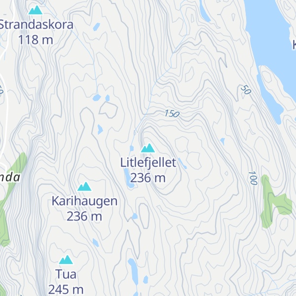 Map of Litlefjellet