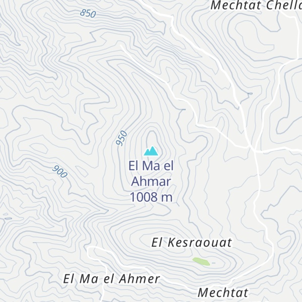 Map of El Ma el Ahmar