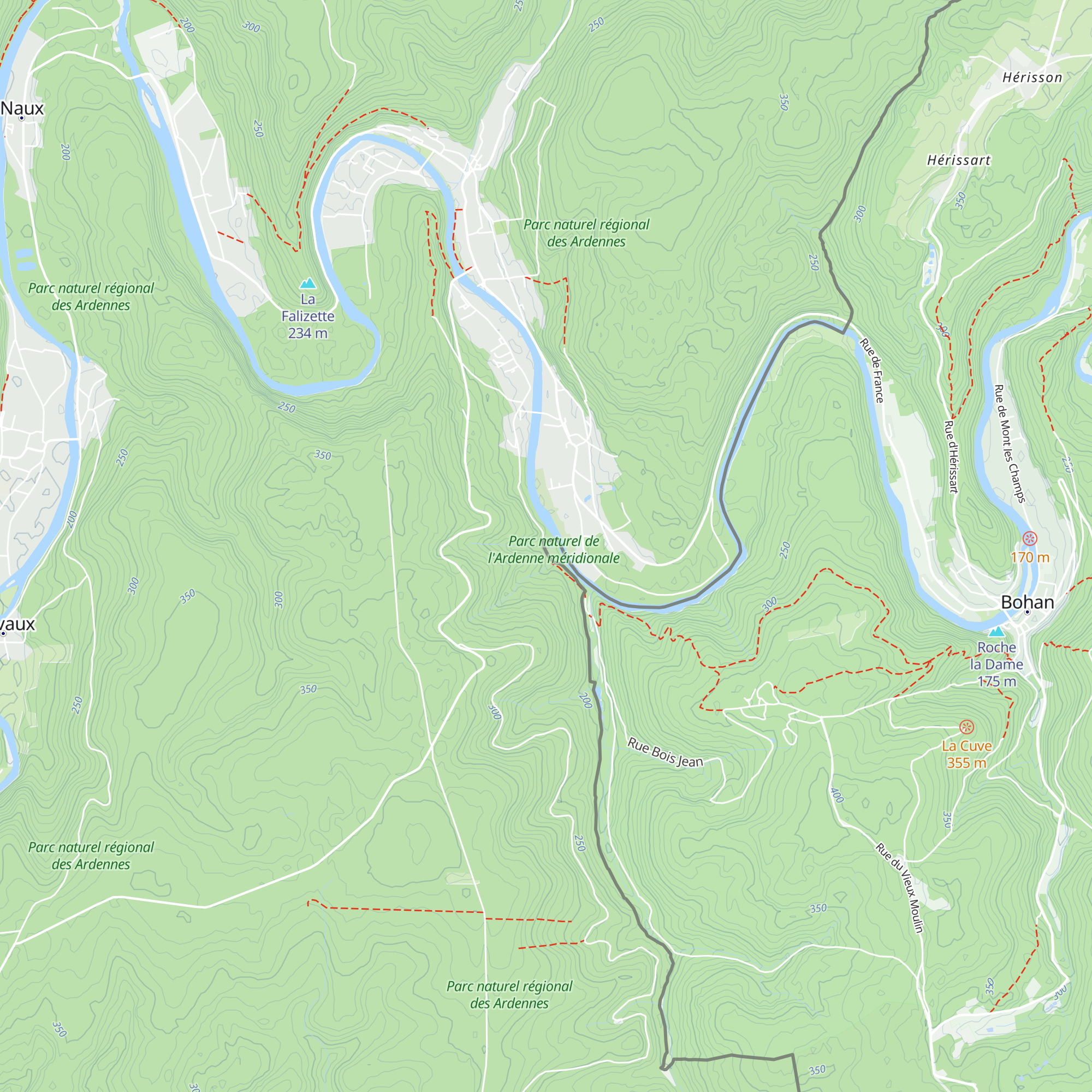 Gîte Kaleo Bohan map