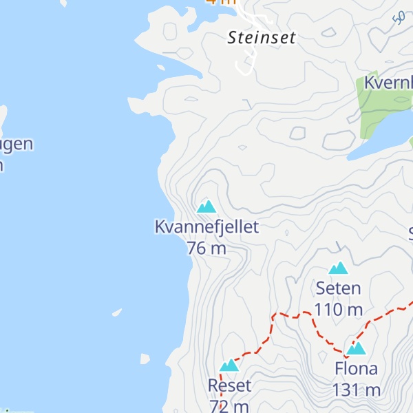 Map of Kvannefjellet