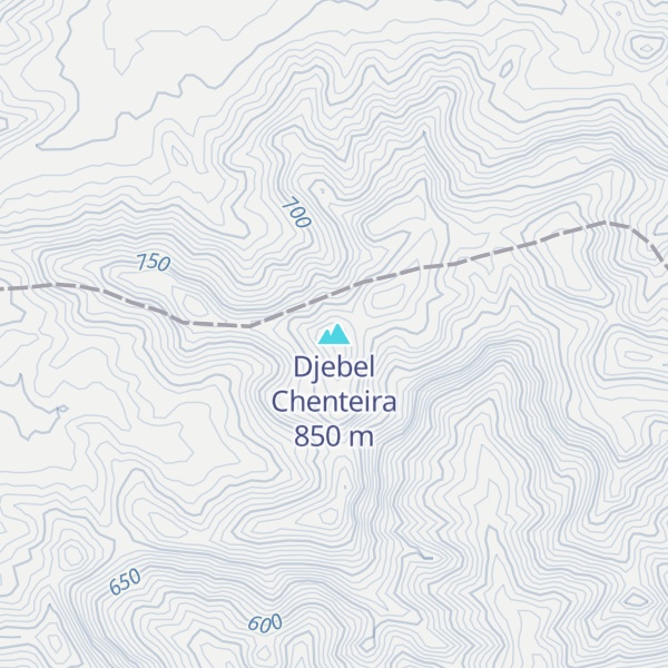 Map of Djebel Chenteira