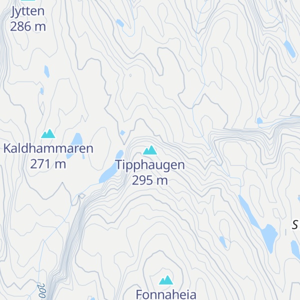 Map of Tipphaugen