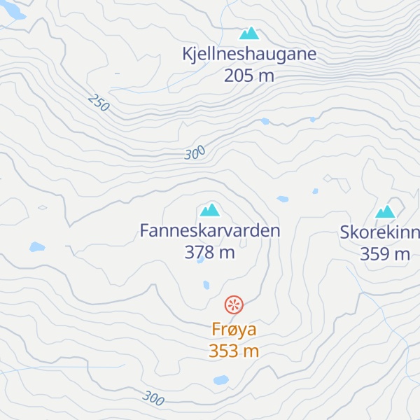Map of Fanneskarvarden