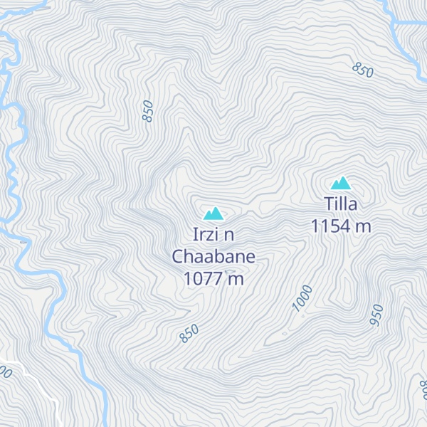 Map of Irzi n Chaabane
