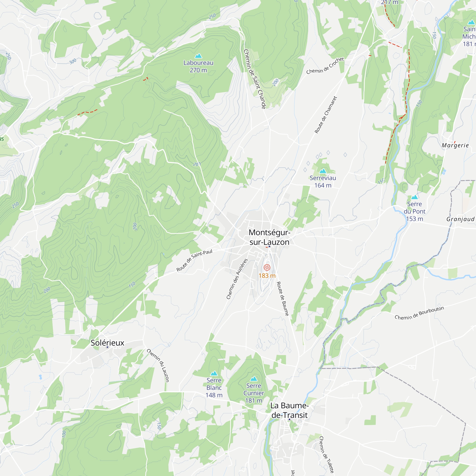 Gîte Saint-Jean map