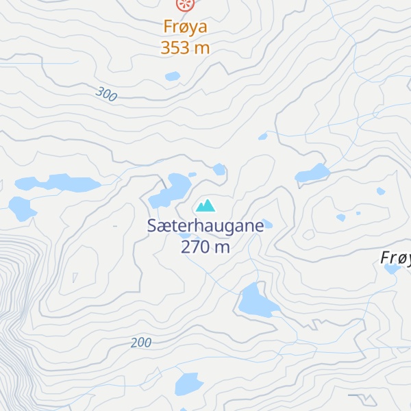 Map of Sæterhaugane