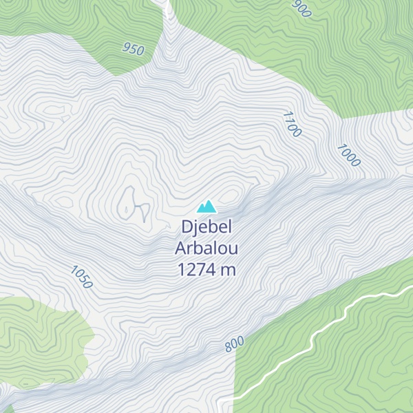 Map of Djebel Arbalou