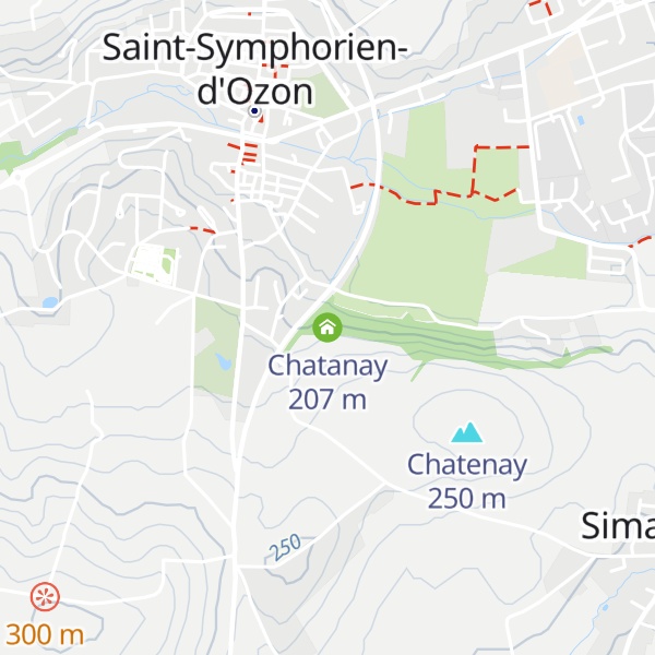 Map of Chatanay