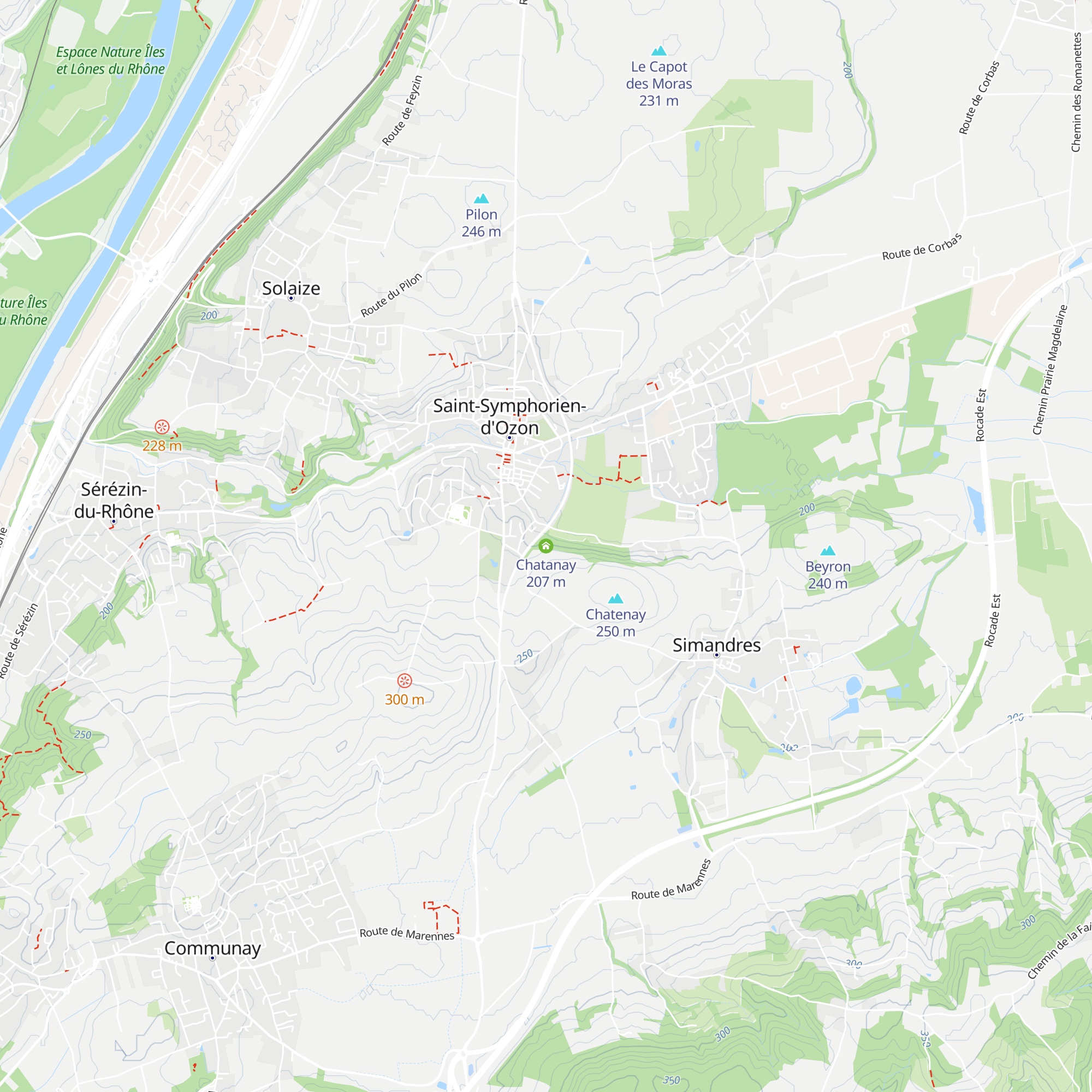 Chatanay map