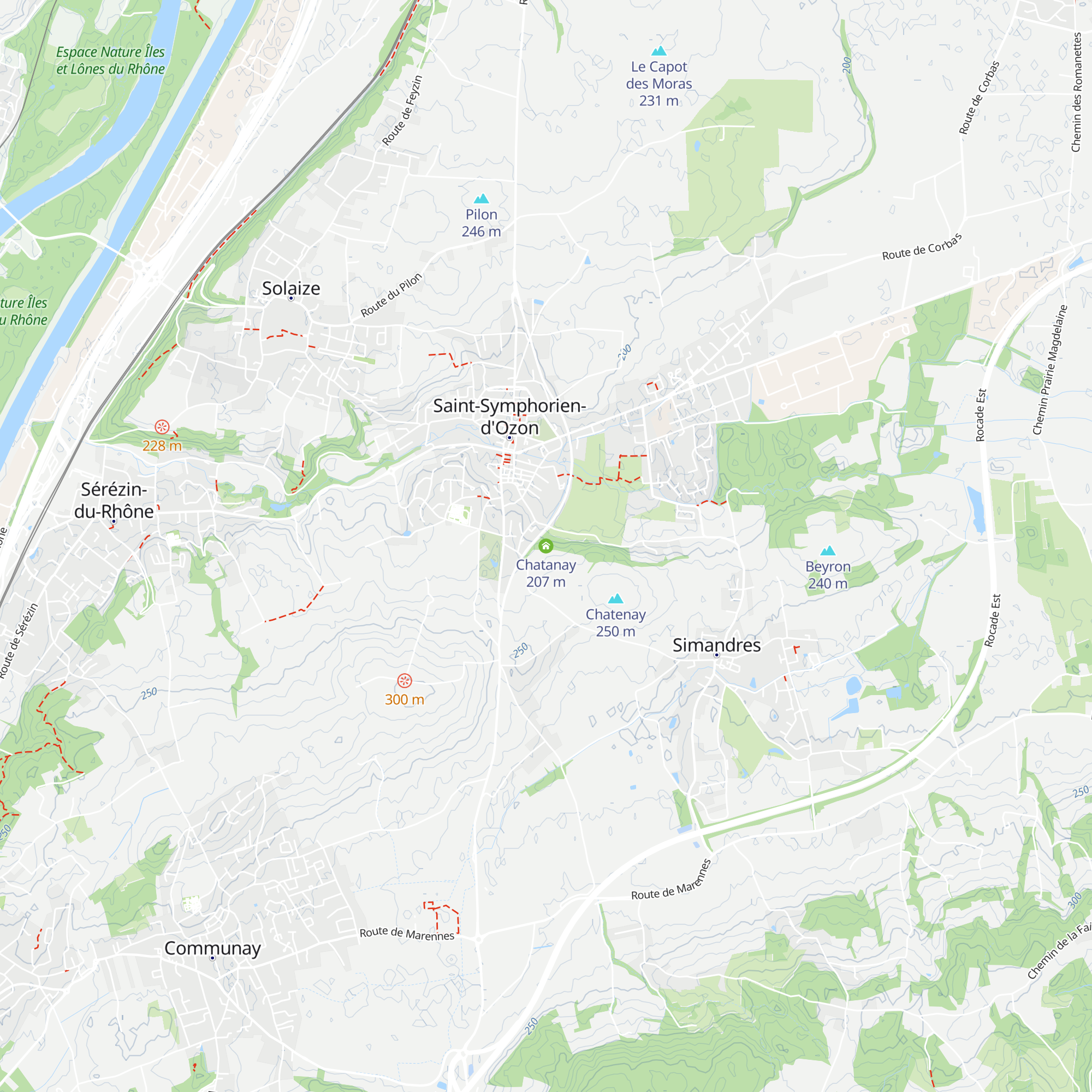 Chatanay map