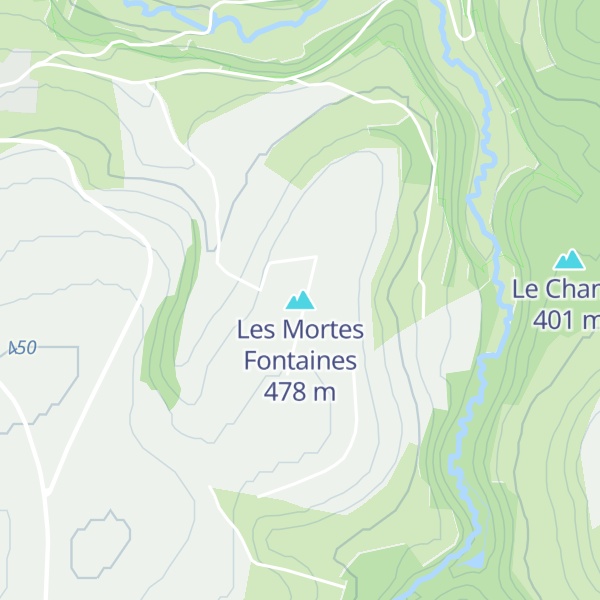Map of Les Mortes Fontaines