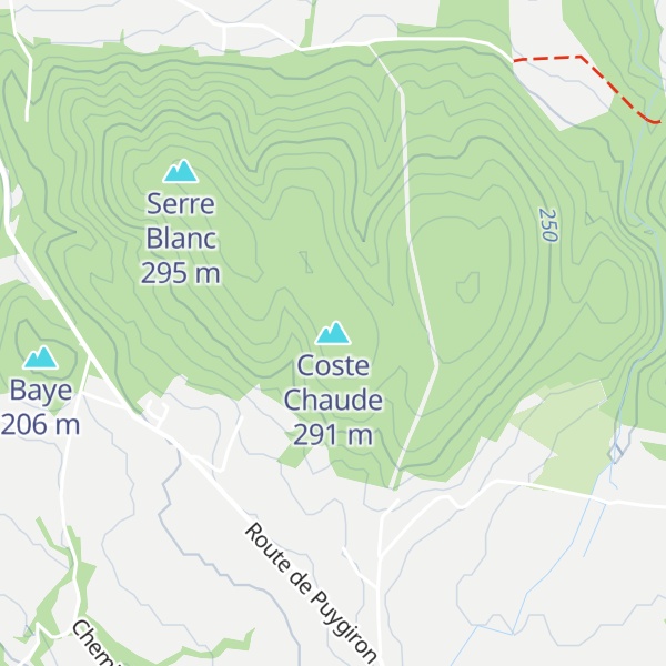 Map of Coste Chaude