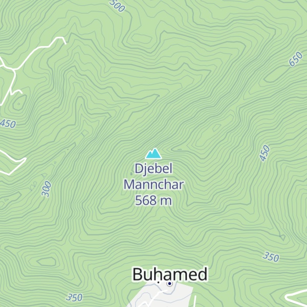 Map of Djebel Mannchar