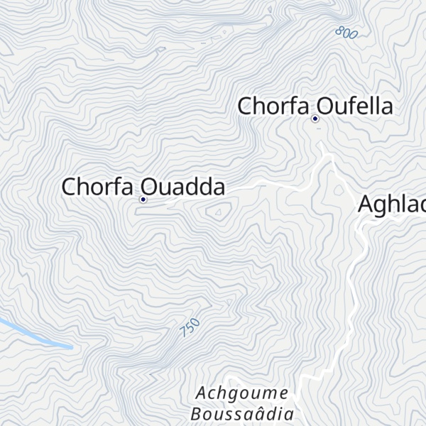 Map of Taourirte n Chorfa