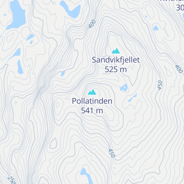 Map of Pollatinden