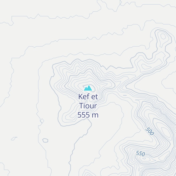 Map of Kef et Tiour