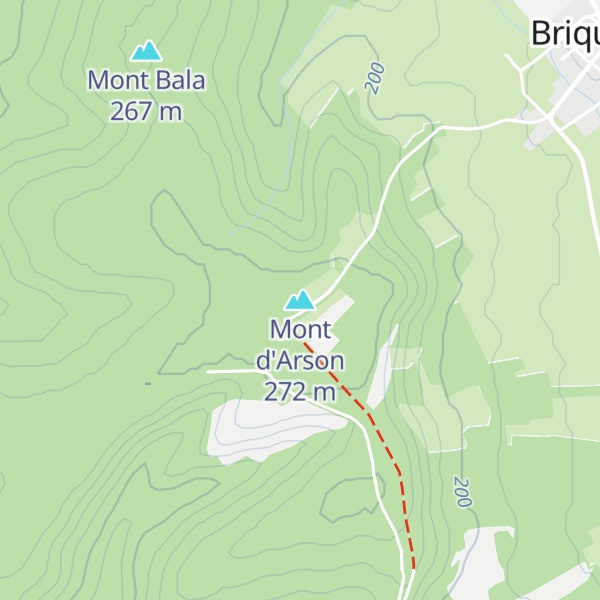 Map of Mont d'Arson
