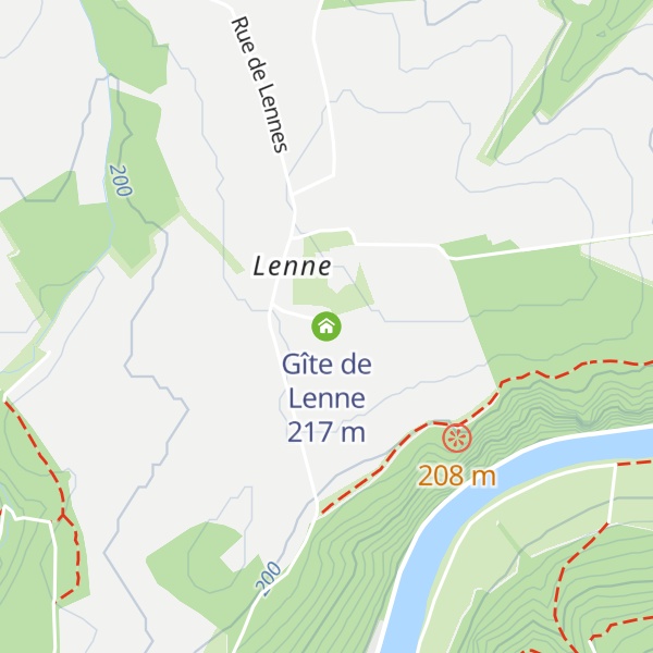 Map of Gîte de Lenne