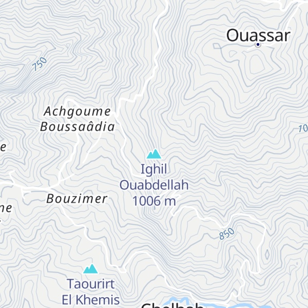Map of Ighil Ouabdellah