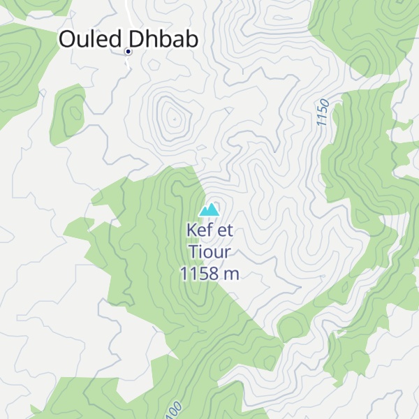 Map of Kef et Tiour