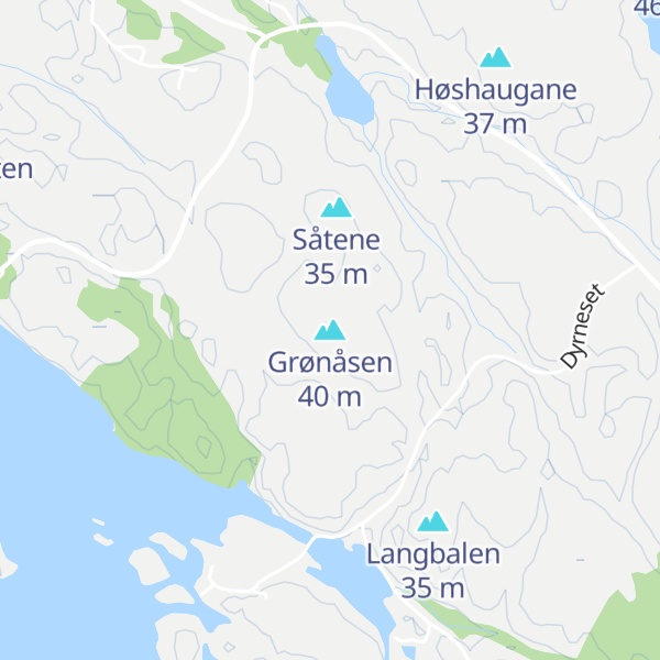 Map of Grønåsen